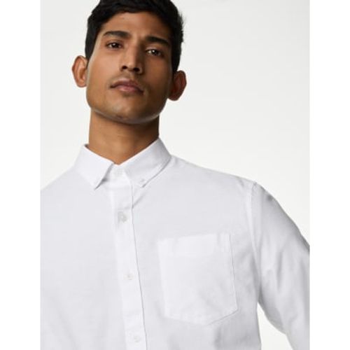 Mens Pure Cotton Oxford Shirt - - M&S Collection - Modalova