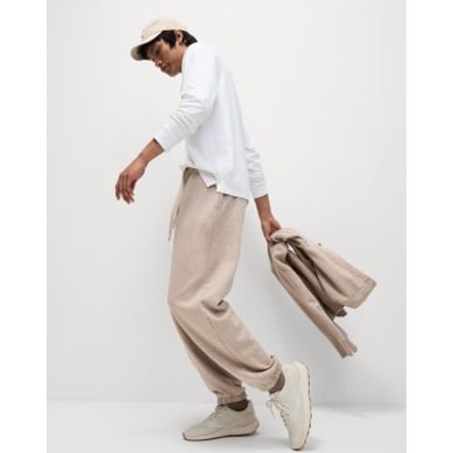 Mens Cotton Rich Oversized Joggers - - M&S Collection - Modalova