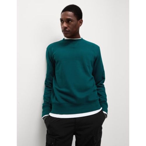 Mens Pure Cotton Crew Neck Sweatshirt - - M&S Collection - Modalova