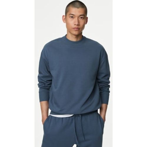 Mens Oversized Cotton Rich Crew Neck Sweatshirt - - M&S Collection - Modalova