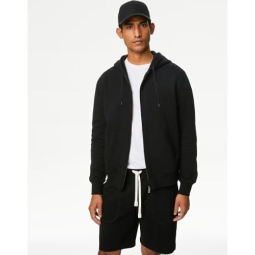 Mens Pure Cotton Zip Through Hoodie - - M&S Collection - Modalova