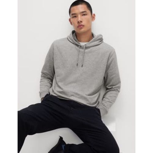 Mens Cotton Rich Hoodie - - M&S Collection - Modalova