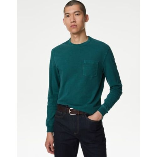 Mens Pure Cotton Long Sleeve T-Shirt - - M&S Collection - Modalova