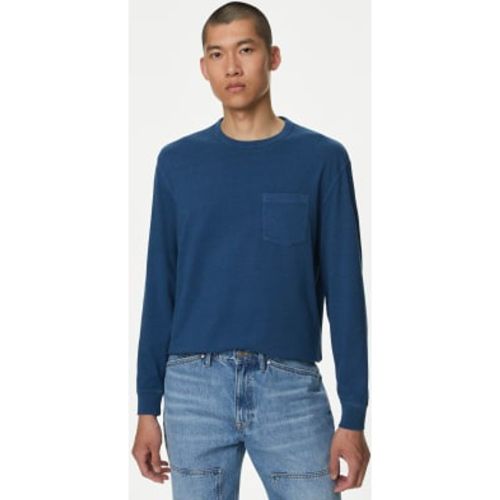 Mens Pure Cotton Long Sleeve T-Shirt - - M&S Collection - Modalova