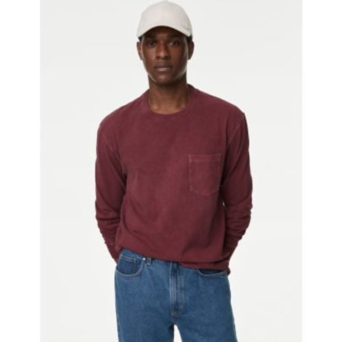 Mens Pure Cotton Long Sleeve T-Shirt - - M&S Collection - Modalova