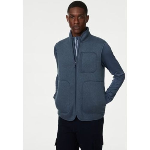 Mens Fleece Funnel Neck Gilet - - Goodmove - Modalova