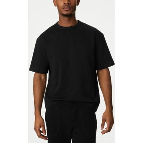 Mens Oversized Pure Cotton Heavy Weight T shirt - - M&S Collection - Modalova