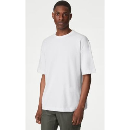 Mens Oversized Pure Cotton Heavy Weight T shirt - - M&S Collection - Modalova