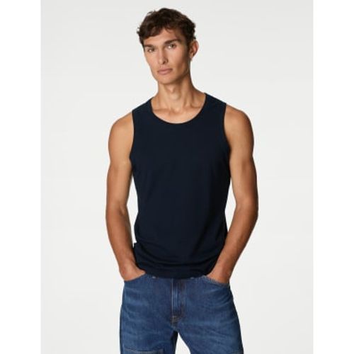 Mens Pure Cotton Tank Top - - M&S Collection - Modalova