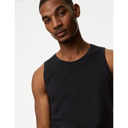 Mens Pure Cotton Tank Top - - M&S Collection - Modalova