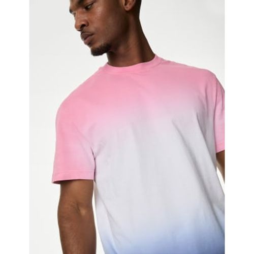 Mens Pure Cotton Ombre T-Shirt - - M&S Collection - Modalova