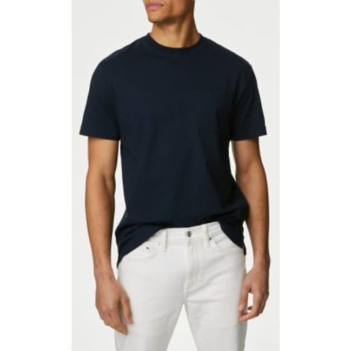 Mens Pure Cotton Midweight Pocket T-shirt - - M&S Collection - Modalova