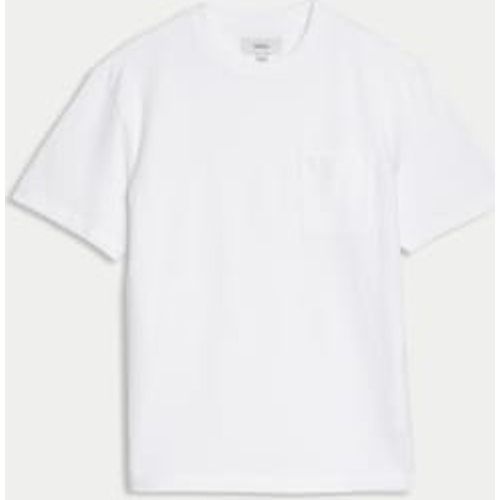 Mens Pure Cotton Midweight Pocket T-shirt - - M&S Collection - Modalova