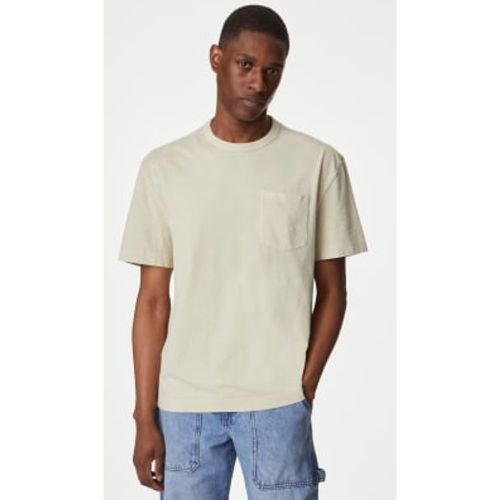 Mens Pure Cotton Crew Neck T-Shirt - - M&S Collection - Modalova