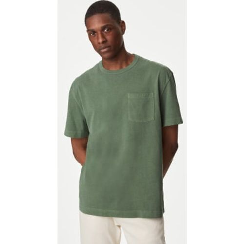 Mens Pure Cotton Crew Neck T-Shirt - - M&S Collection - Modalova