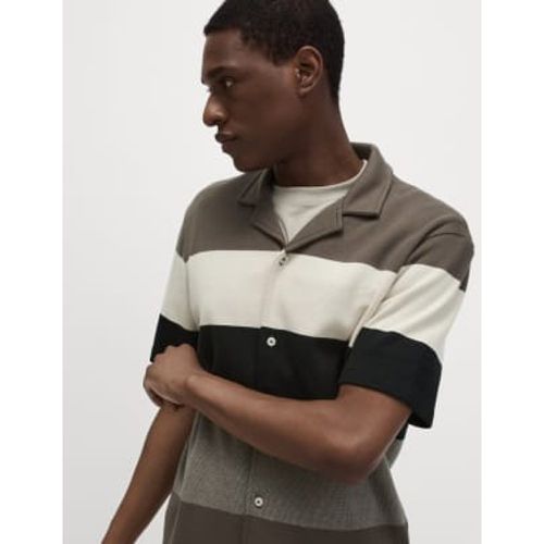 Mens Pure Cotton Double Knit Polo Shirt - - M&S Collection - Modalova