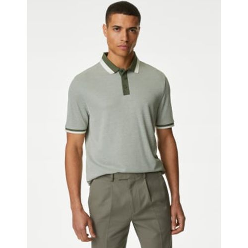 Mens Tipped Polo Shirt - - M&S Collection - Modalova