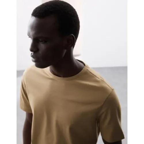 Mens Pure Supima® Cotton Crew Neck T-shirt - Autograph - Modalova