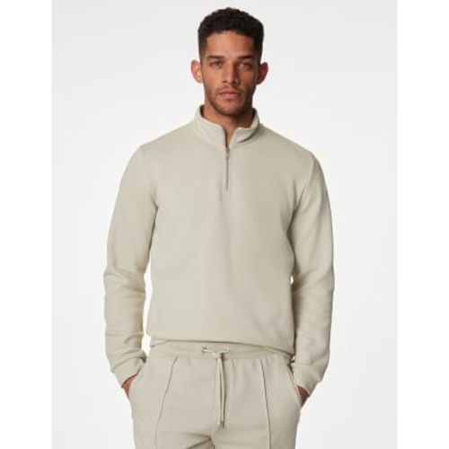 Mens Cotton Blend Half Zip Sweatshirt - - Autograph - Modalova