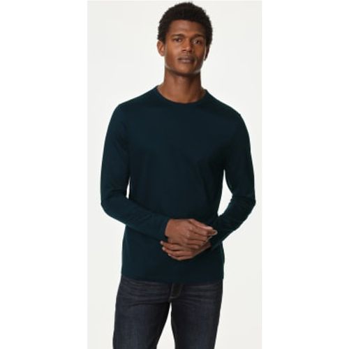 Mens Pure Supima® Cotton Long Sleeve T-Shirt - - Autograph - Modalova