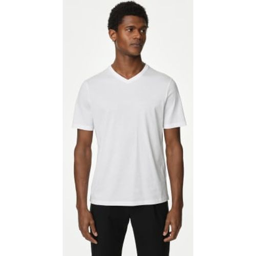 Mens Pure Supima® Cotton V-Neck T-Shirt - - Autograph - Modalova