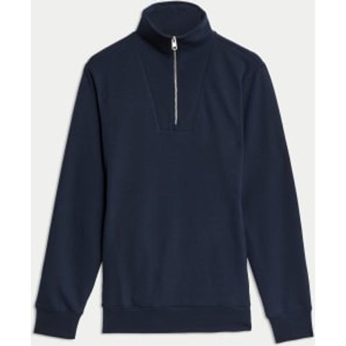 Mens Cotton Rich Half Zip Sweatshirt - - Autograph - Modalova