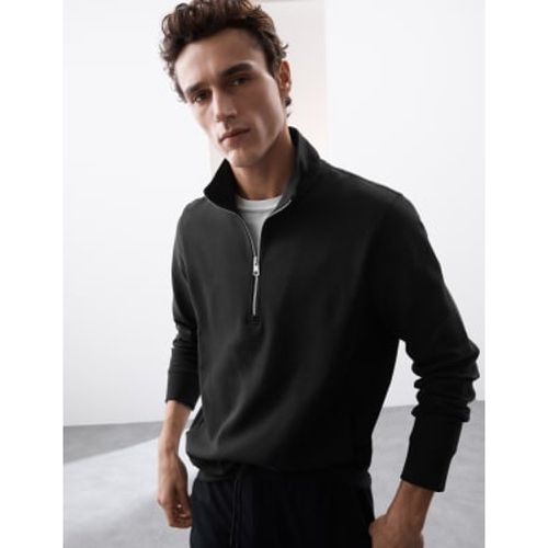 Mens Cotton Rich Half Zip Sweatshirt - - Autograph - Modalova