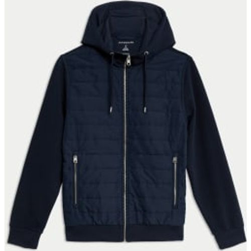 Mens Cotton Rich Zip Up Hooded Jacket with Stormwear™ - - Autograph - Modalova