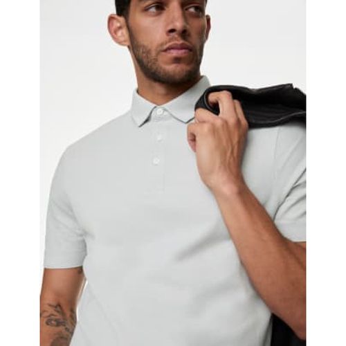 Mens Pure Cotton Micro Pique Polo shirt - - Autograph - Modalova