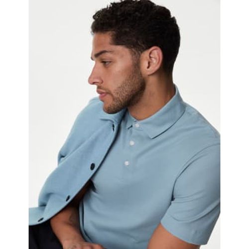 Mens Pure Cotton Micro Pique Polo shirt - - Autograph - Modalova