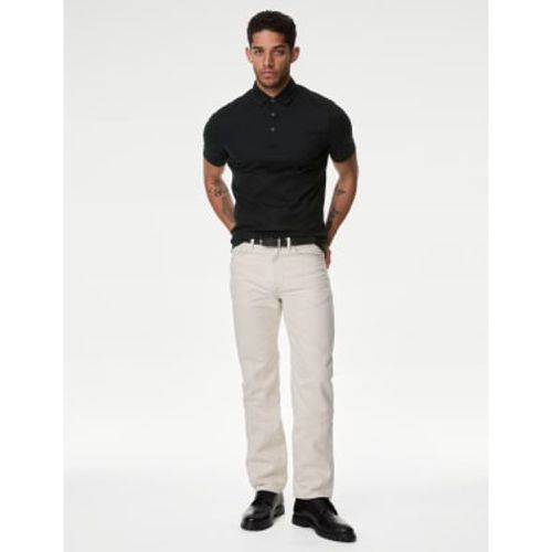 Mens Pure Cotton Micro Pique Polo shirt - - Autograph - Modalova