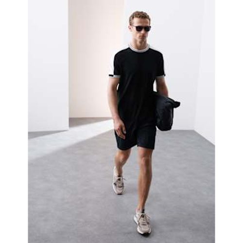 Mens Cotton Blend Micro Pique T-Shirt - Autograph - Modalova