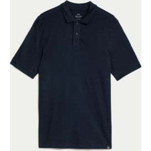 Mens Pure Cotton Pique Regular Fit Polo Shirt - - M&S Collection - Modalova