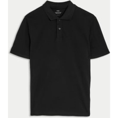 Mens Pure Cotton Pique Regular Fit Polo Shirt - - M&S Collection - Modalova