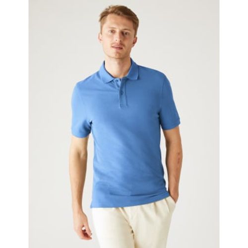 Mens Slim Fit Pure Cotton Pique Polo Shirt - - M&S Collection - Modalova