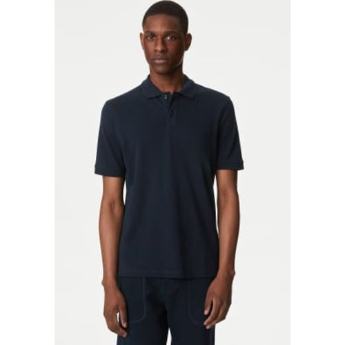 Mens Slim Fit Pure Cotton Pique Polo Shirt - - M&S Collection - Modalova