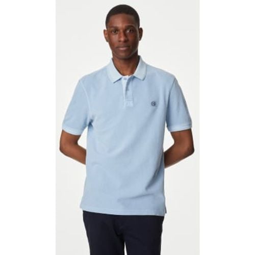 Mens Pure Cotton Polo Shirt - - M&S Collection - Modalova