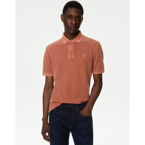 Mens Pure Cotton Polo Shirt - - M&S Collection - Modalova