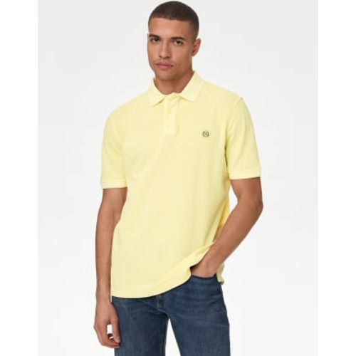 Mens Pure Cotton Polo Shirt - - M&S Collection - Modalova