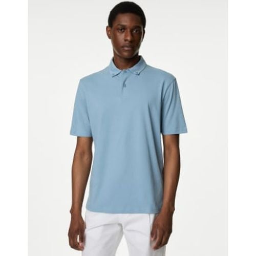 Mens Pure Cotton Jersey Polo Shirt - - M&S Collection - Modalova