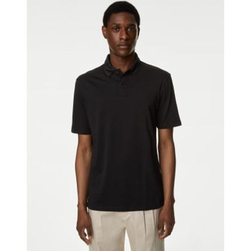 Mens Pure Cotton Jersey Polo Shirt - - M&S Collection - Modalova