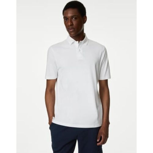 Mens Pure Cotton Jersey Polo Shirt - - M&S Collection - Modalova