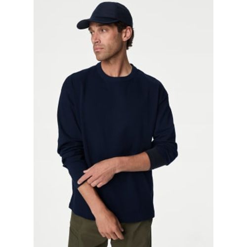 Mens Pure Cotton Long Sleeve Oversized T-Shirt - - M&S Collection - Modalova