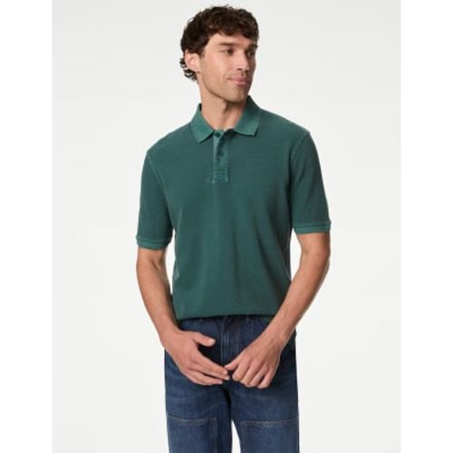 Mens Pure Cotton Polo Shirt - - M&S Collection - Modalova