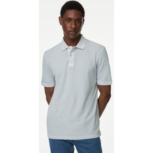 Mens Pure Cotton Polo Shirt - - M&S Collection - Modalova