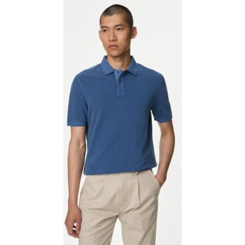 Mens Pure Cotton Polo Shirt - - M&S Collection - Modalova