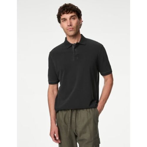 Mens Pure Cotton Polo Shirt - - M&S Collection - Modalova