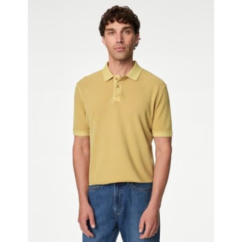 Mens Pure Cotton Polo Shirt - - M&S Collection - Modalova