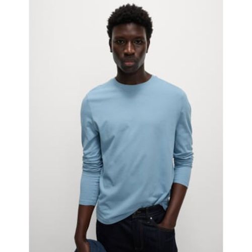 Mens Pure Cotton Long Sleeve T-Shirt - - M&S Collection - Modalova