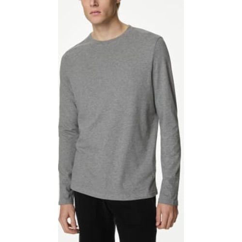 Mens Pure Cotton Long Sleeve T-Shirt - - M&S Collection - Modalova